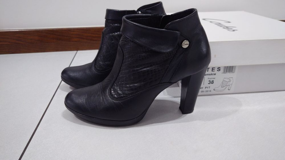 Skórzane botki Contes r. 38