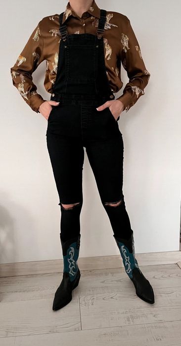 Czarne ogrodniczki Croop S