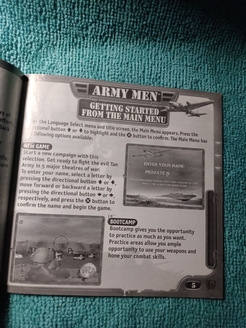 Ps1 Army Men Land Sea Air psx psone Książeczka Manual Angielski