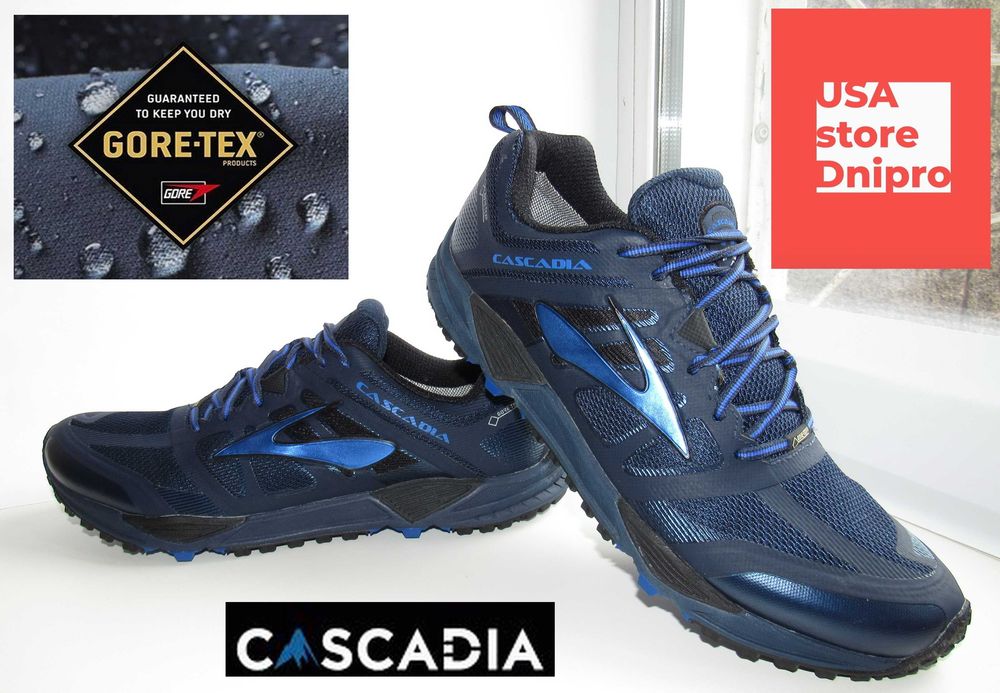 Мембранные, трейловые кроссовки Brooks Cascadia 11 M GTX р. 46 (30см)