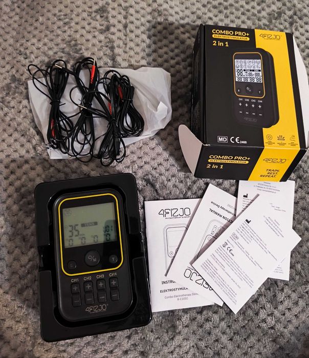 4Fizjo Pro+, elektrostymulator 2w1, TENS, EMS, do ładowania
