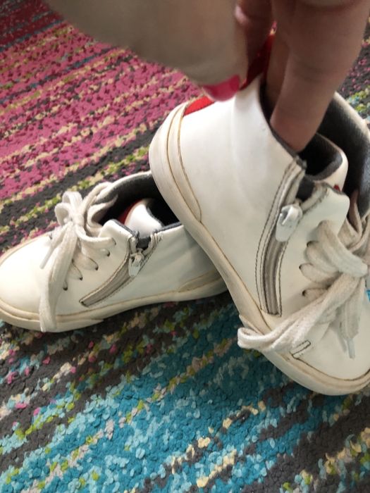 Trampki wysokie białe, Mickey, ZARA, rozm 26, 17cm