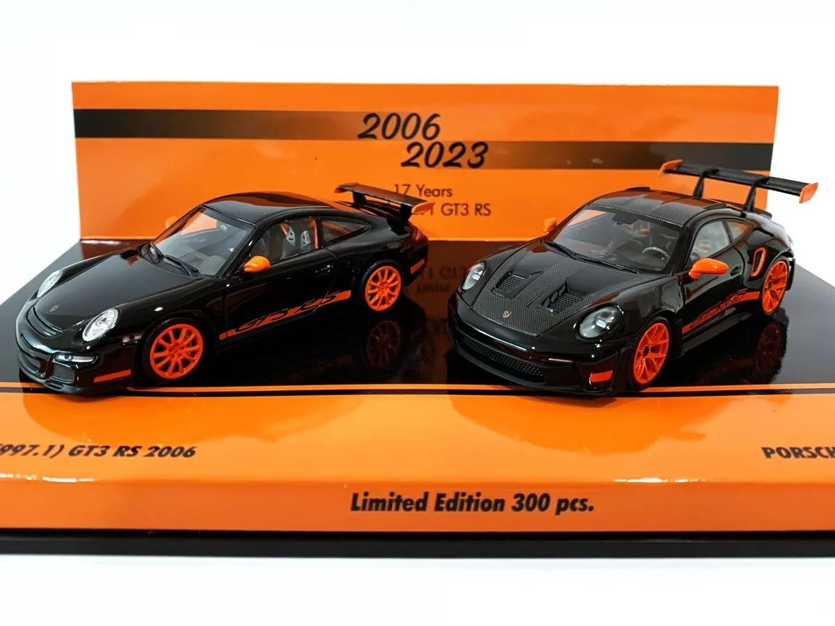Minichamps 1:43 2-car set 17 anos Porsche 911 GT3 RS : 997,1 & 992
