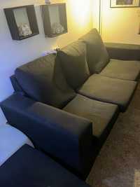Sofa com 3 lugares e longchaise