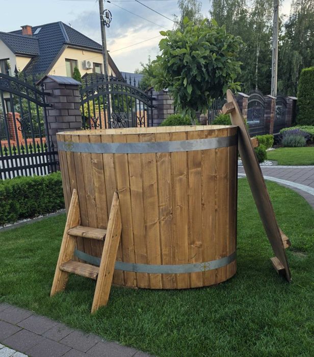 BALIA OGRODOWA BECZKA 120 cm  Do morsowania • Złożona i pomalowana