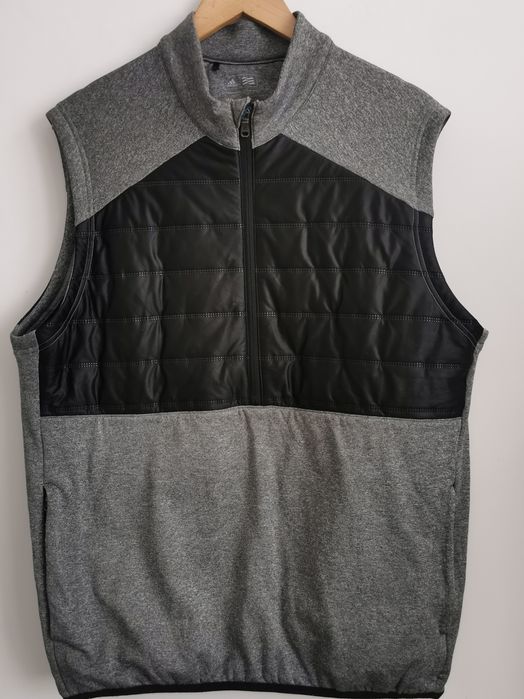 Adidas sportowa bluza kamizelka męska logowana M/L