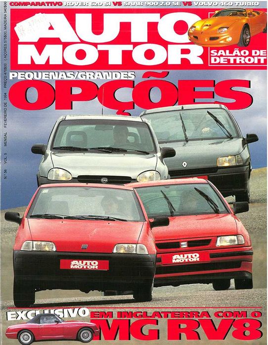 VENDO coleção de revistas de automóveis. EXCELENTE preço.