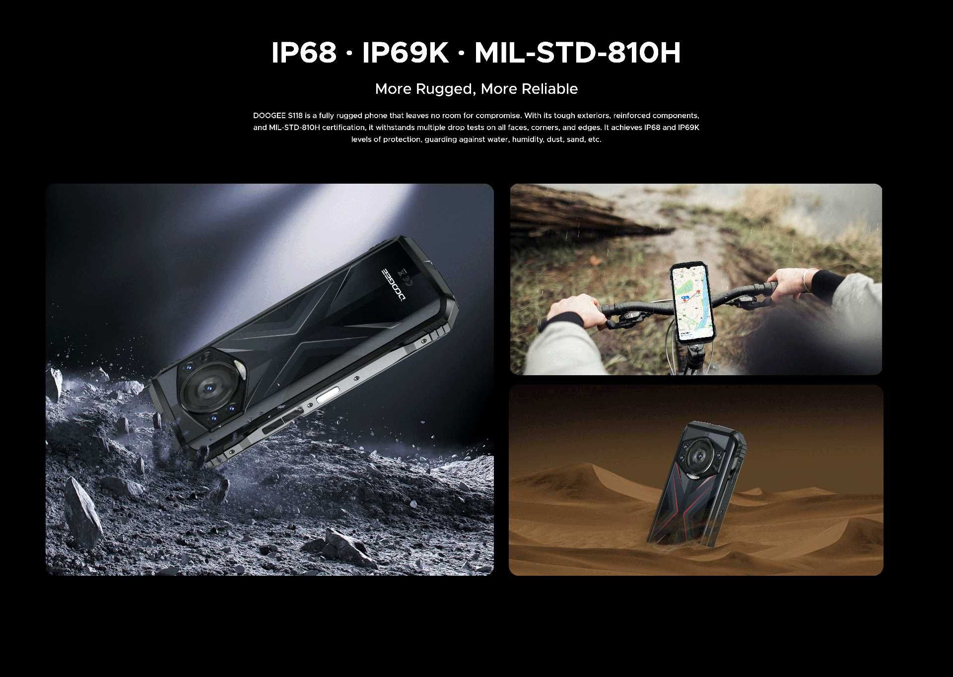DOOGEE S118, 20/512 Gb, 50/12NV/8/32Mp, 10800мАч, G99, 6,59", стерео