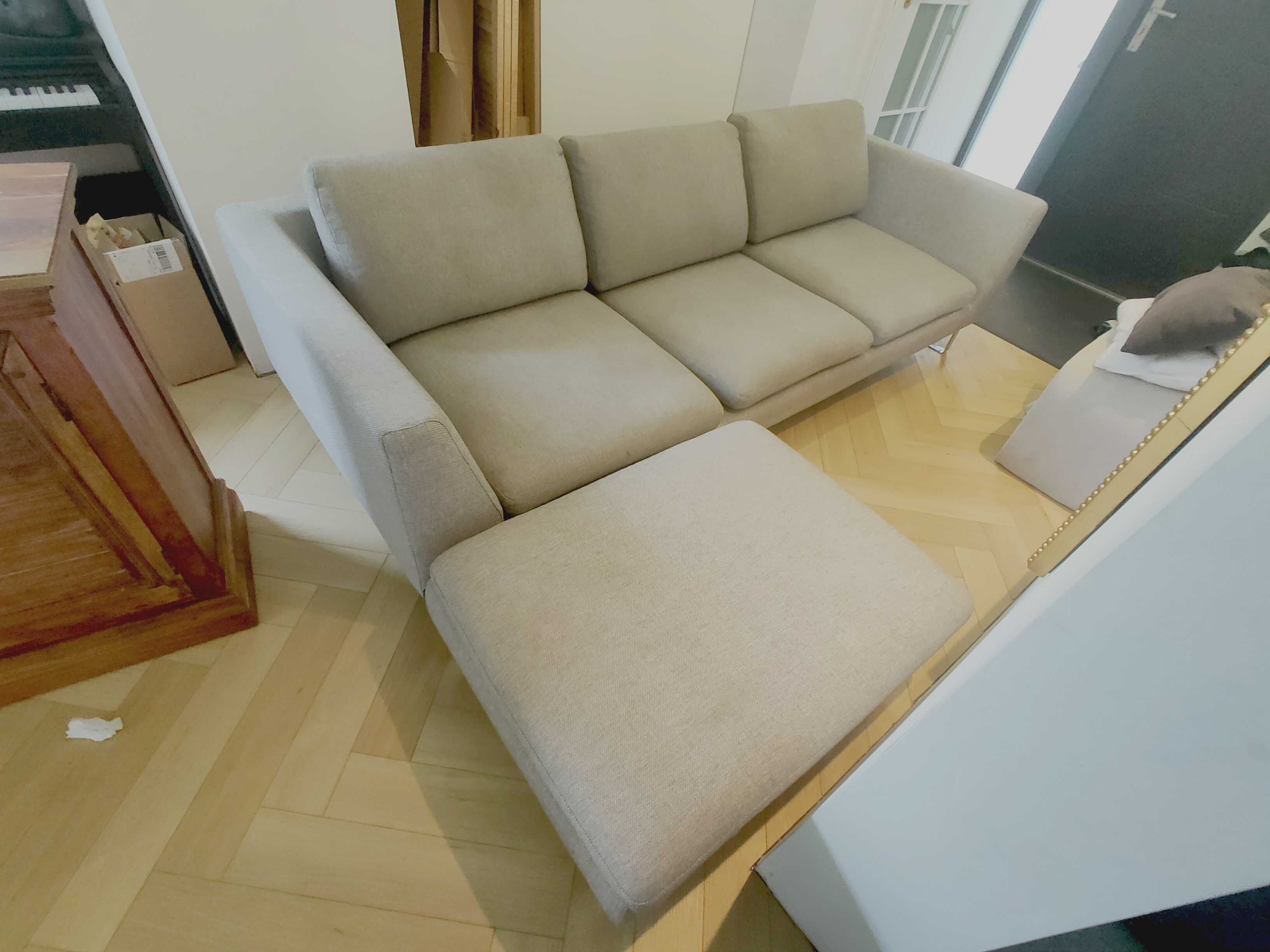 Sofa SITS Ohio 3 osobowa wraz z podnóżkiem