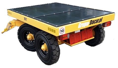 Przyczepa do wózka tonażowa platformowa transport zakładowy