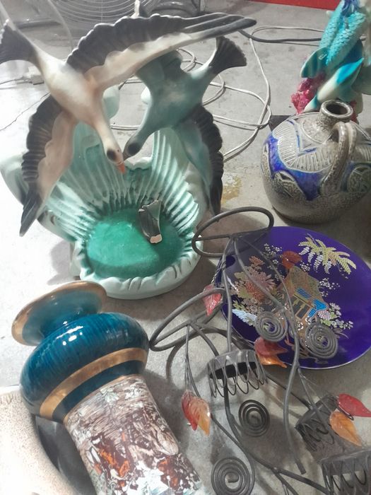 Lote de peças para decoração antigas revenda