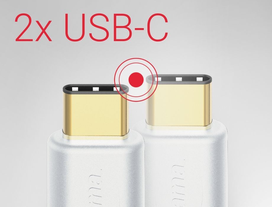 Hama Kabel ładujący USB 2.0 C / USB C, 1.5m, biały OUTLET