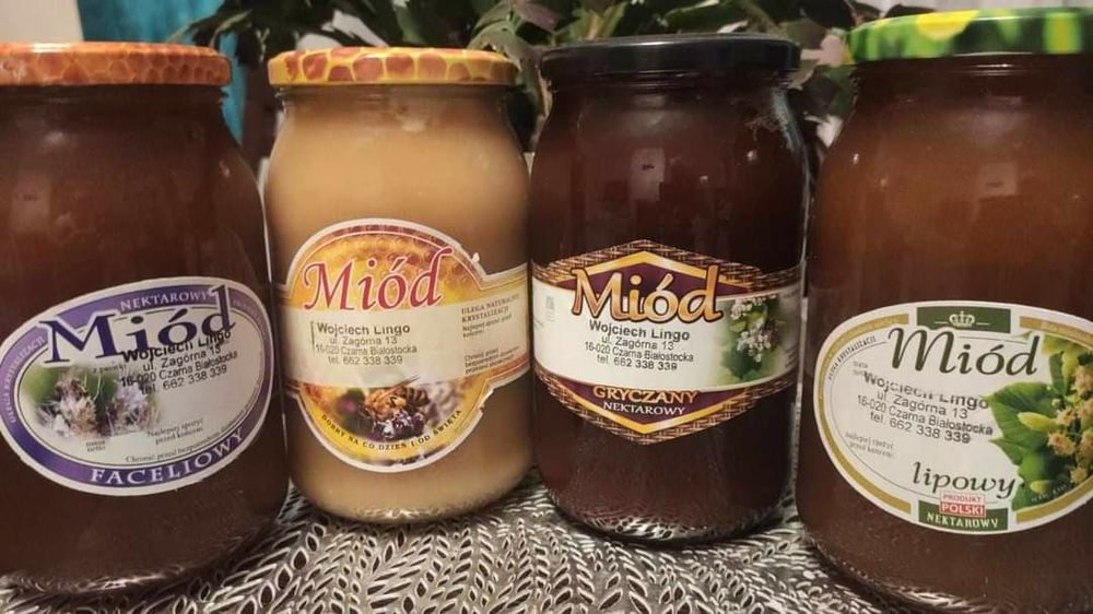 Miód naturalny świeży z własnej pasiek