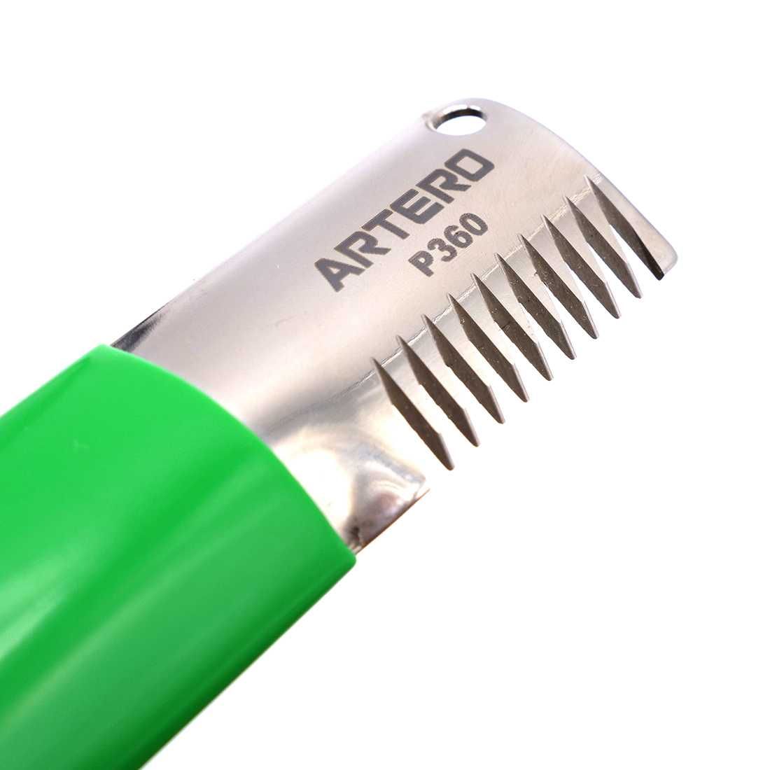 Зелений ніж для тримінгу собак Artero Stripping Green P360 Артеро