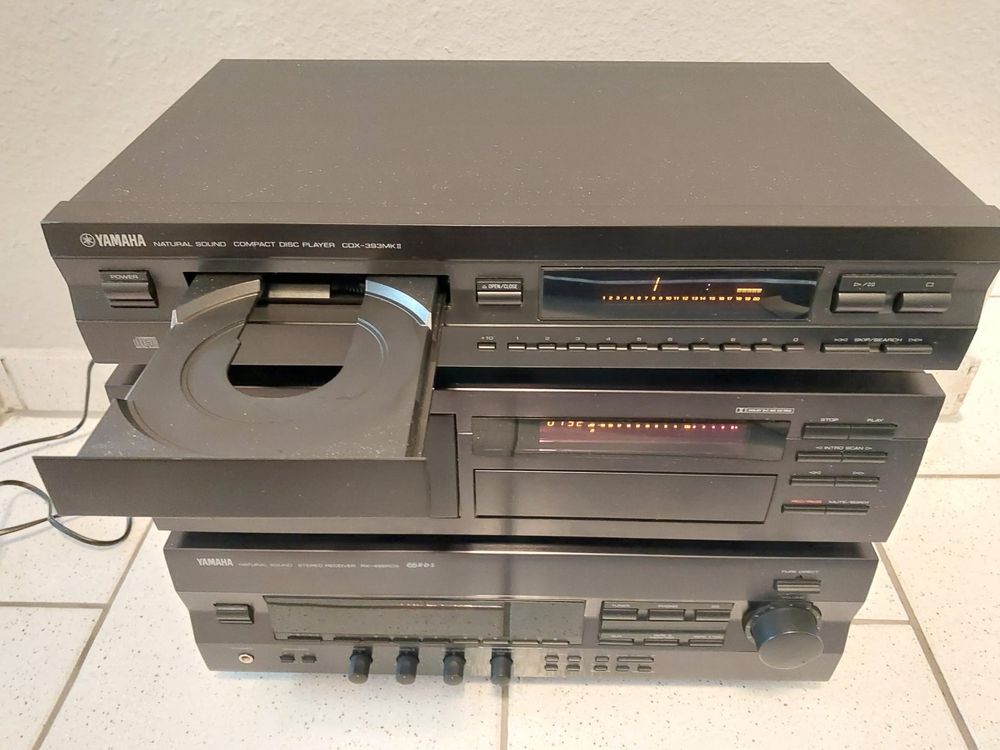 YAMAHA Wieża CDX-393, KX-490, RX-496 CD Player,Cassette Deck,Receiver
