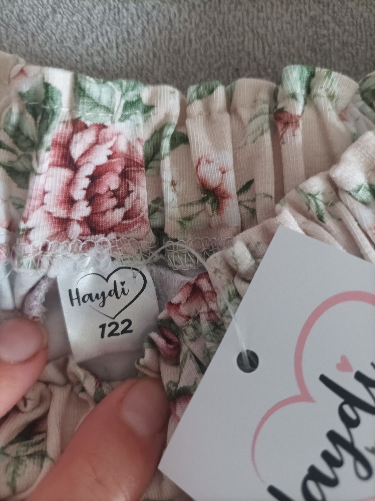 Nowa spódniczka haydi 122 kwiaty