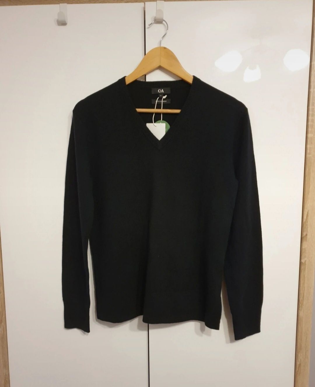 Damski sweter wełna z kaszmirem r. XS