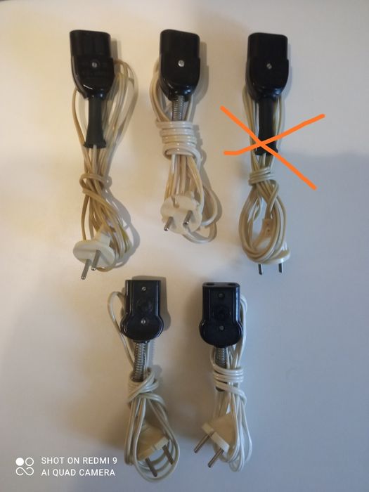 Шнур, кабель, провод от электро: самовара, чайника и др. из СССР .