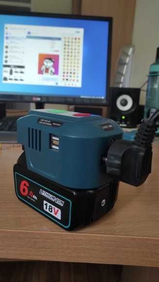 Інвертор makita 220v 150w від батарей 20v