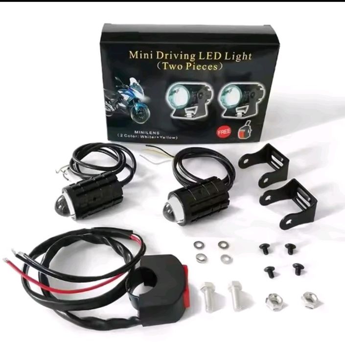 Światła lampy LED hulajnoga rower quad 8V - 80V białe i żółte