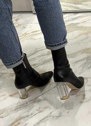 Botki Zara naturalna skóra 37