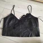 Top skórzany Zara r xs/s