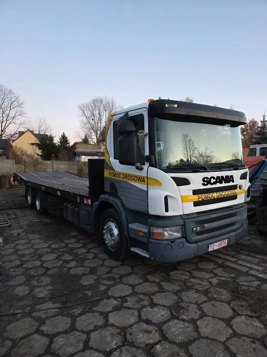 Scania P 270 Laweta 9.15m Pełna Hydraulika  Ładowność 14 ton/Hydrauliczny najazd/Wciągarka/Specjalny