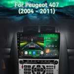 Штатна автомагнитола магнітола Android Peugeot 407 1 2004 - 2011