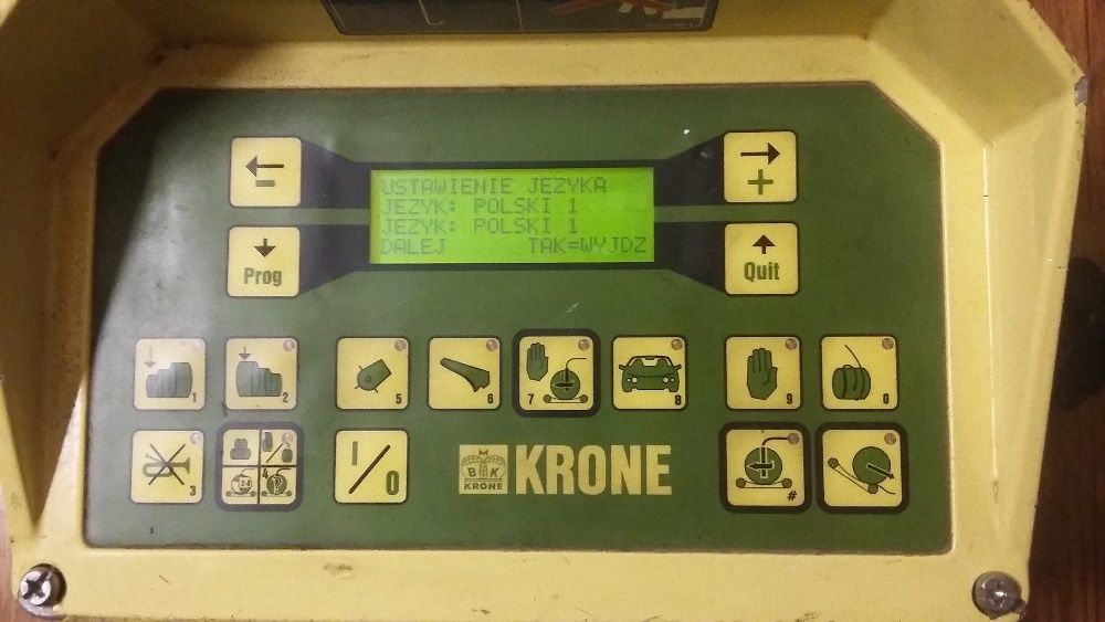 KRONE Komputer Pilot Sterownik Pulpit naprawa JEZYK POLSKI KRONE COMBI