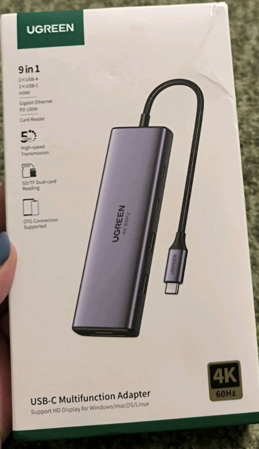 USB HUB UGREEN юсб хаб 9in1