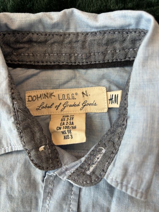 H&M koszula błękitna r.98