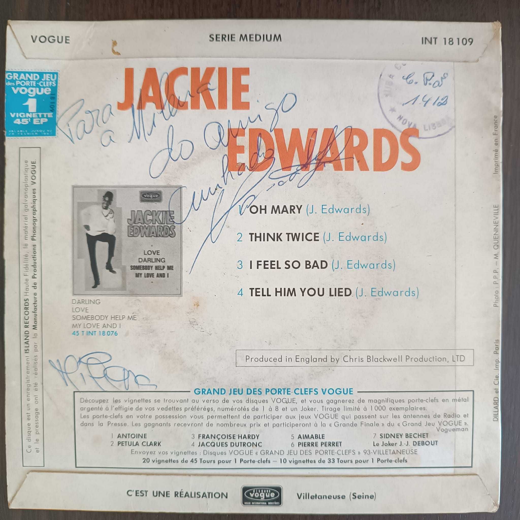 Single em vinil de Jackie Edwards