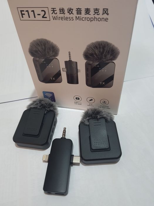 Безпровідний петличний мікрофон комплект