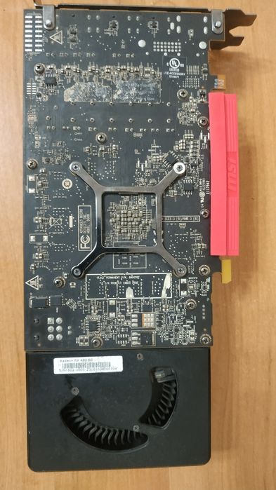Відеокарта RX 480 8gb MSI