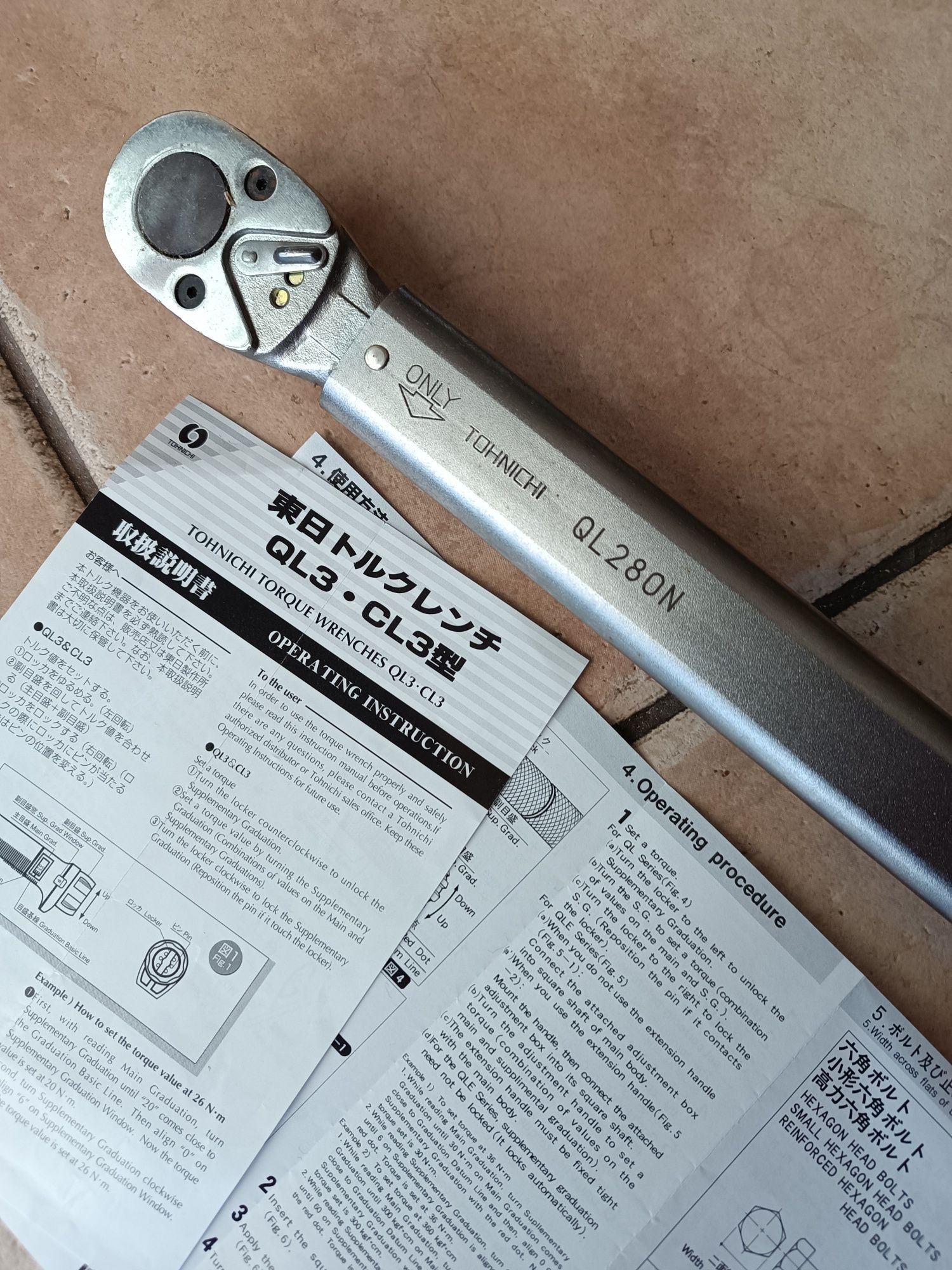 TOHNICHI QL280N japoński klucz dynamometryczny, profesjonalny