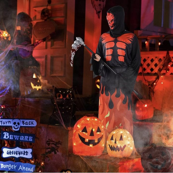 Kostium na halloween dla dorosłych ponury żniwiarz cosplay Herenear