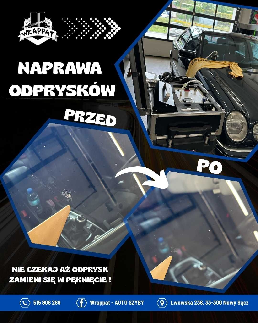 Naprawa szyb samochodowych