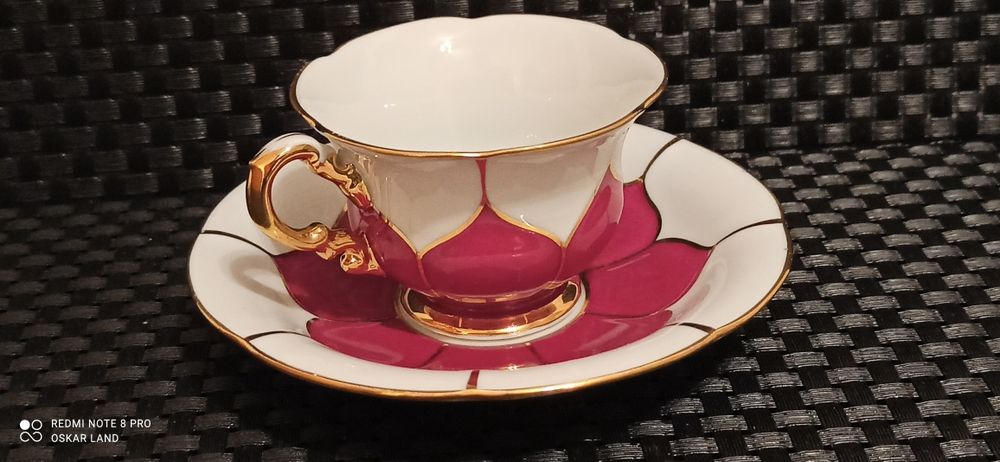 Porcelana MEISSEN B-Form DUO Mokka IDEALNY stan 1924-34  Piękna