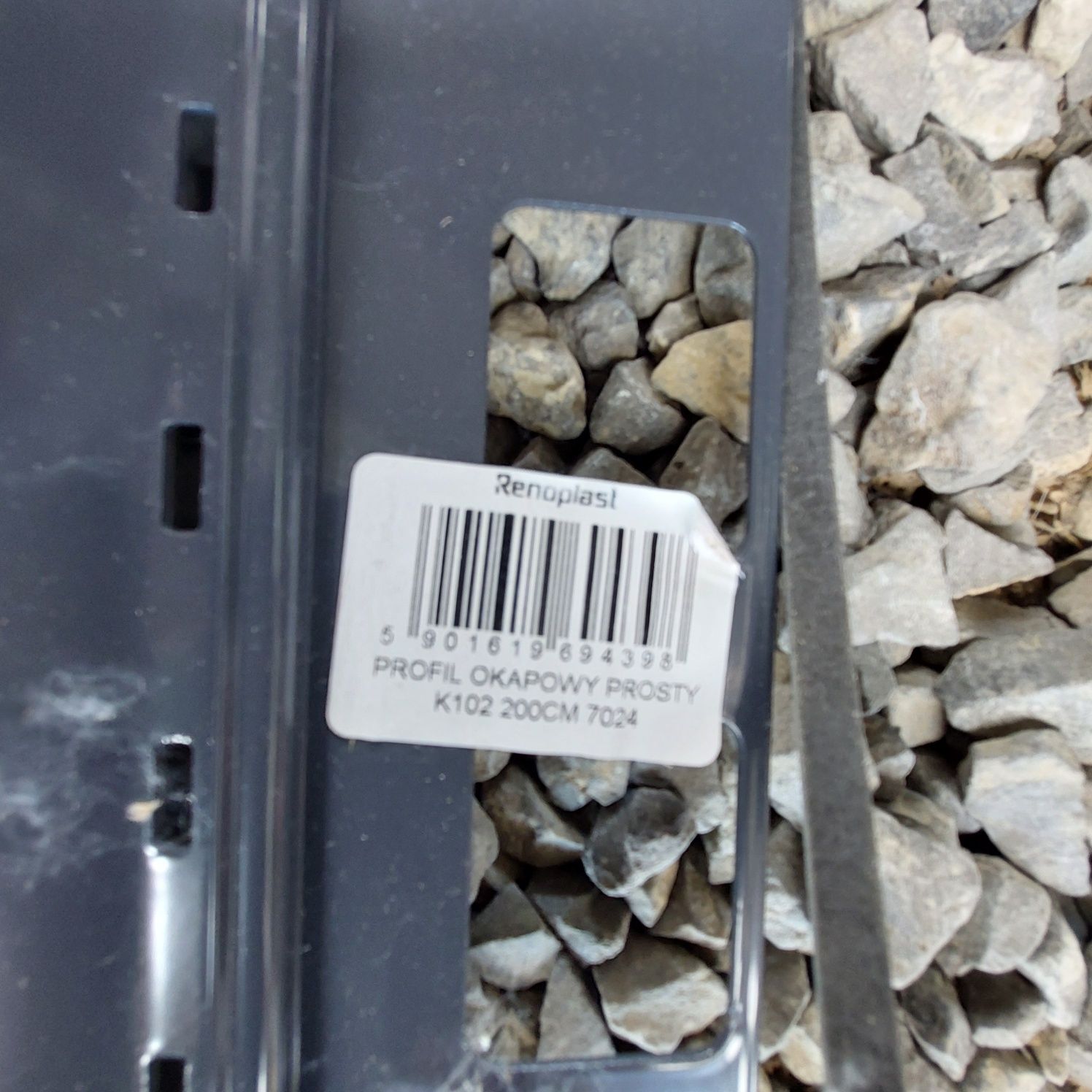 Profil k102 Renoplast 200cm 7024 + taśma dedykowana Renoplast 260cm