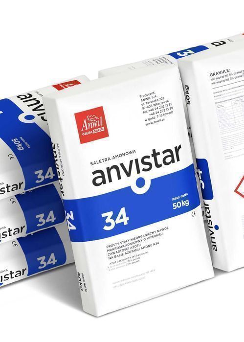Saletra amonowa 25kg Anvistar 34N anwil biała drobna Hurt Detal rabat