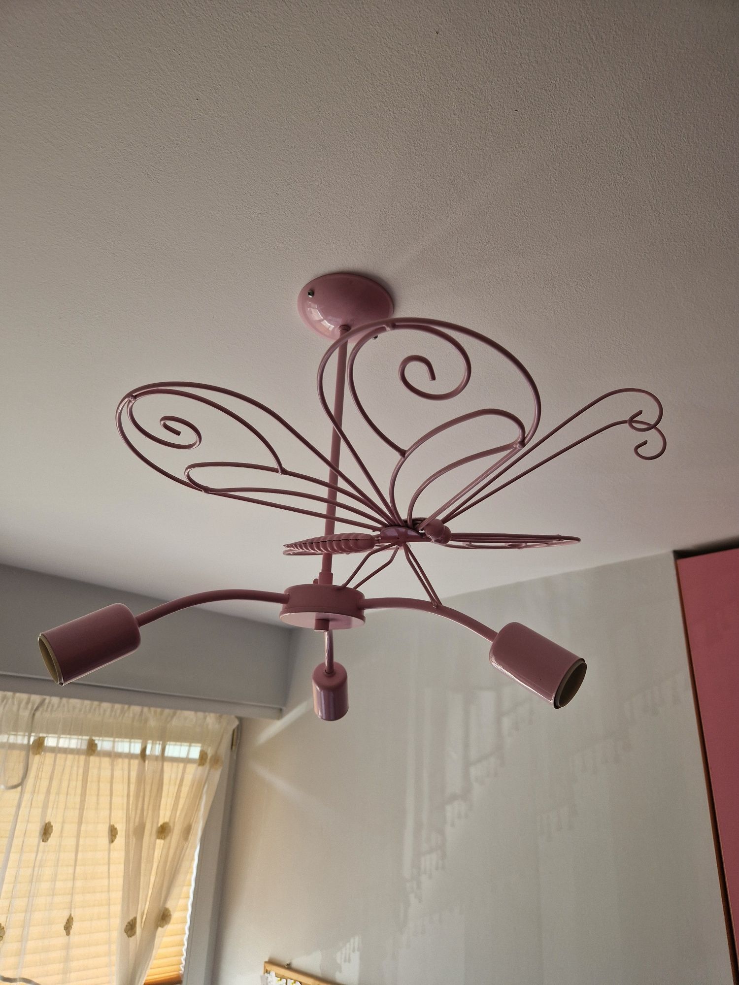 Żyrandol metalowy Motyl