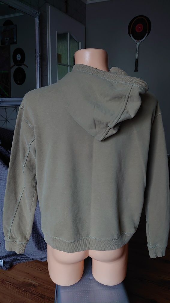 Ivy Park bluza z kapturem hoodie jasny khaki XS damski oversize