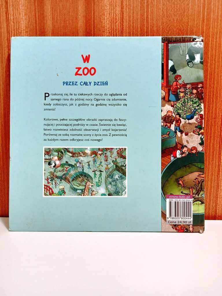 W ZOO PRZEZ CAŁY DZIEŃ Książka edukacyjna dla dzieci