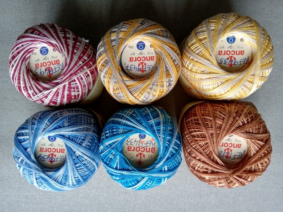 vendo novelos de linha de crochet Ancora