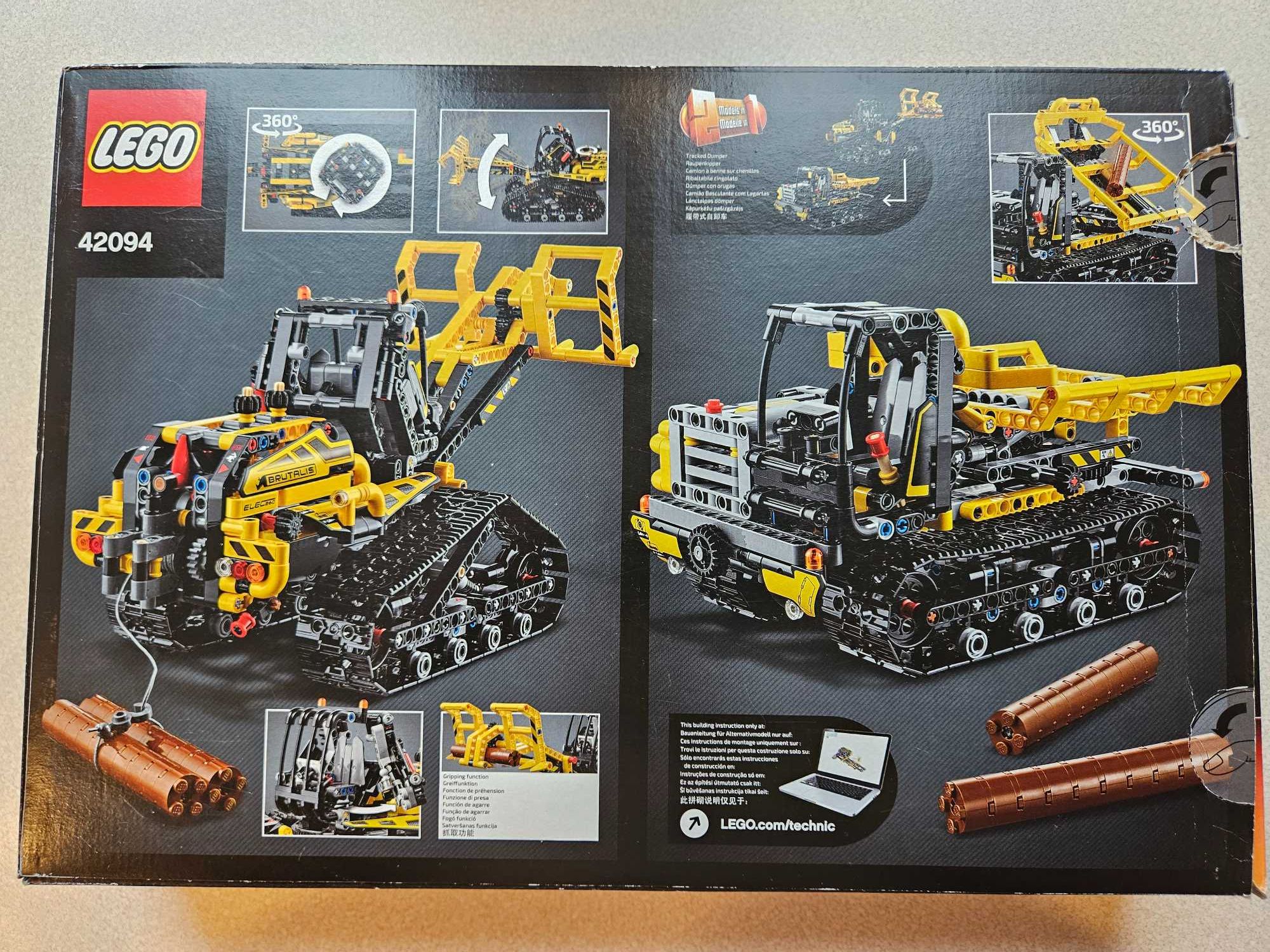 Koparka ładowarka gąsienicowa Lego 42094 traktor leśny