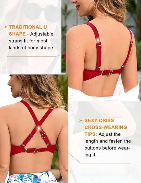 Nowy strój kąpielowy/dwuczęściowy/bikini/majtki/biustonosz R-M !3928!