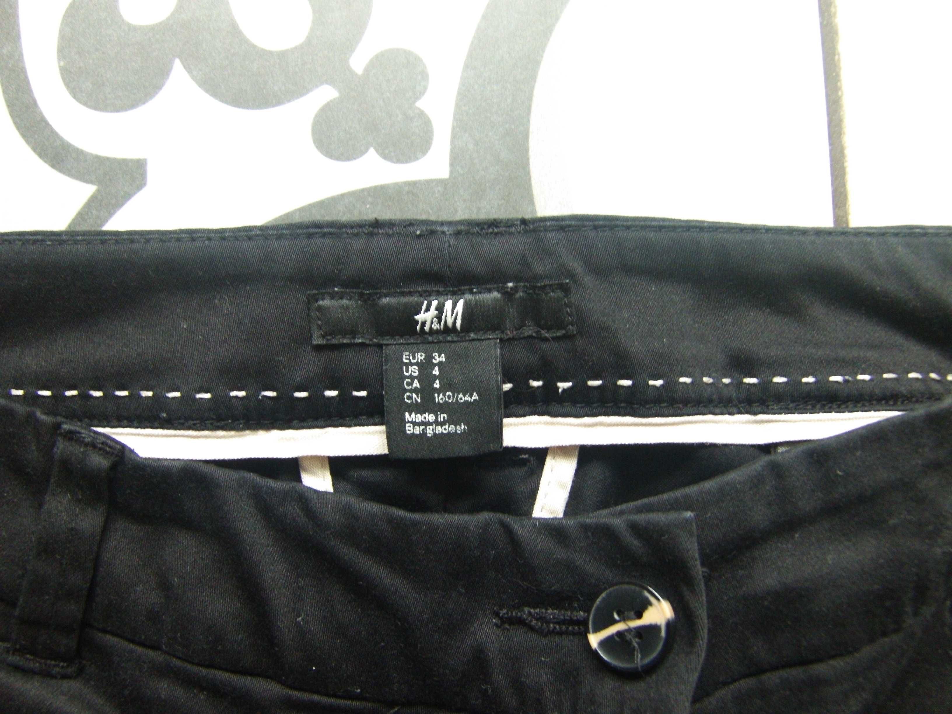 Брюки H&M чиносы джеггинсы черные хлопок