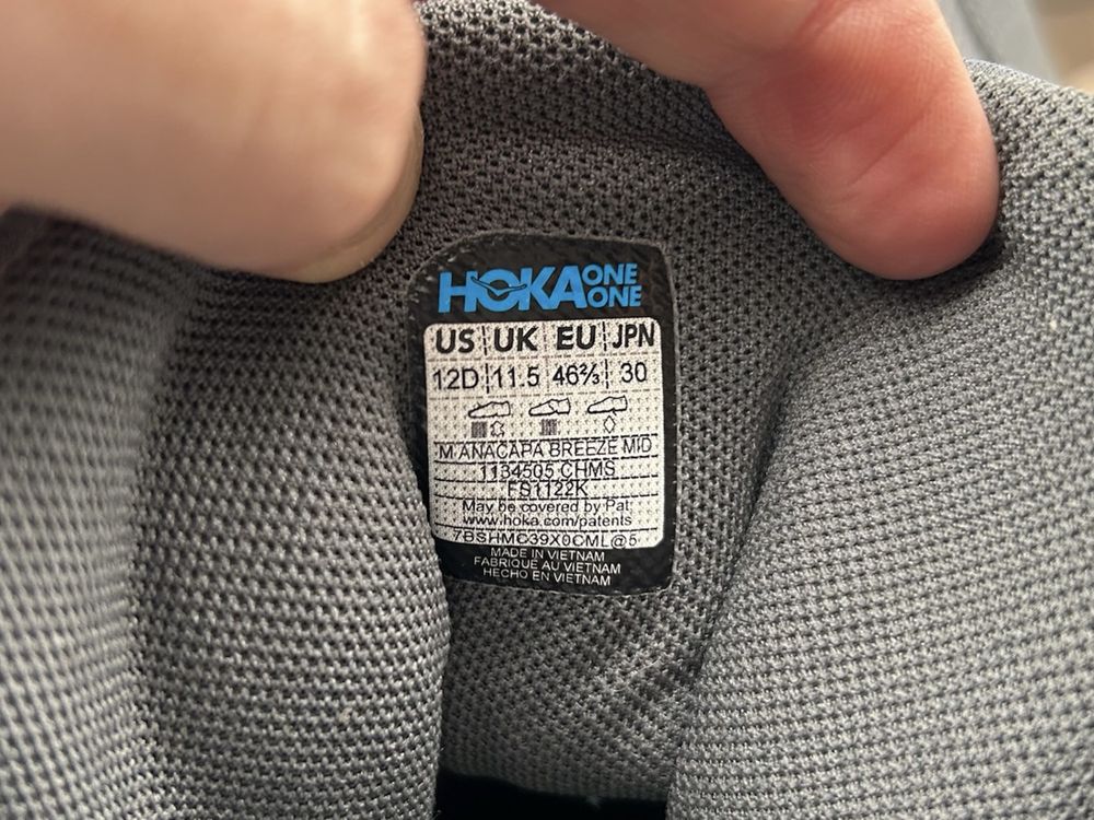 Оригінал! Зимові ботінки Hoka Anacapa Vibram 46.5 розмір 02254