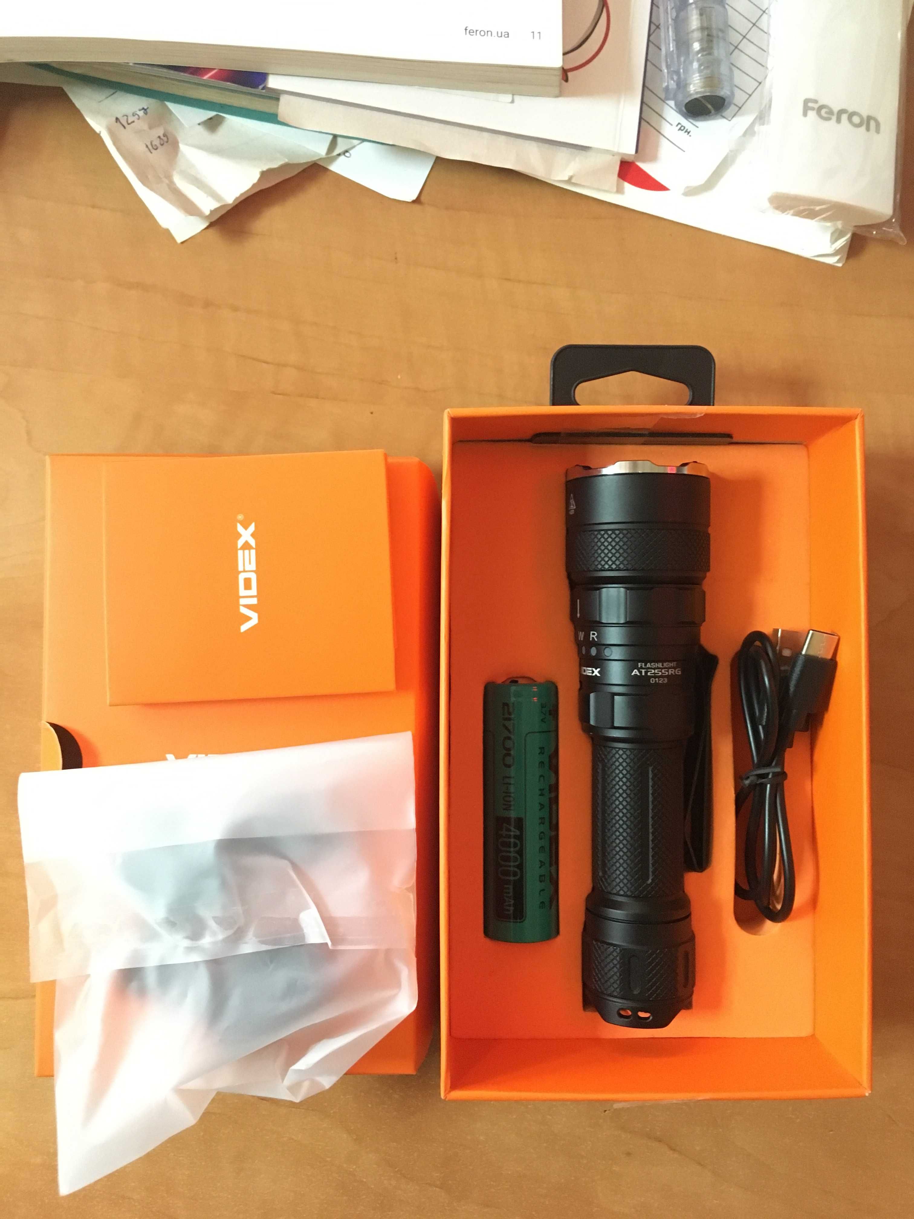 Фонарик videx at255rg