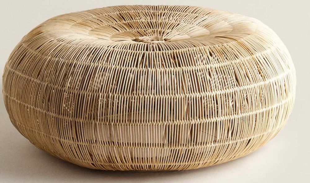 Mesa apoio em rattan Zara Home